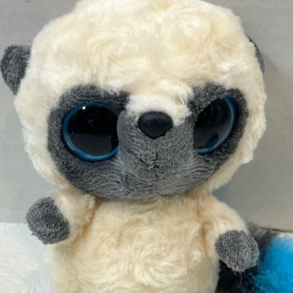 Yoohoo & Friends Ivory/Gray Lemur Long Tail Plush Soft Stuffed Animal Toy 5" - Picture 8 of 10